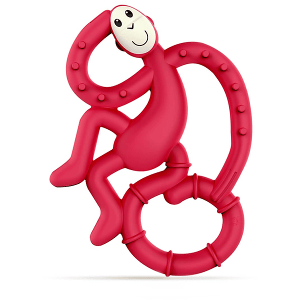 MATCHSTICK MONKEY  ™ Teether ape mini rubinrød