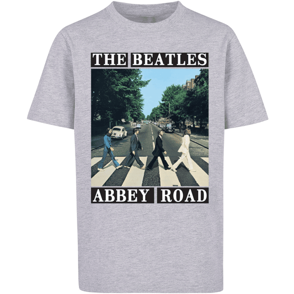 Beatles T-Shirt F4NT4STIC grey heather Road The Band Abbey