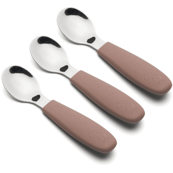 nuuroo Set de cucharas para niños Theodor Chocolate Malt