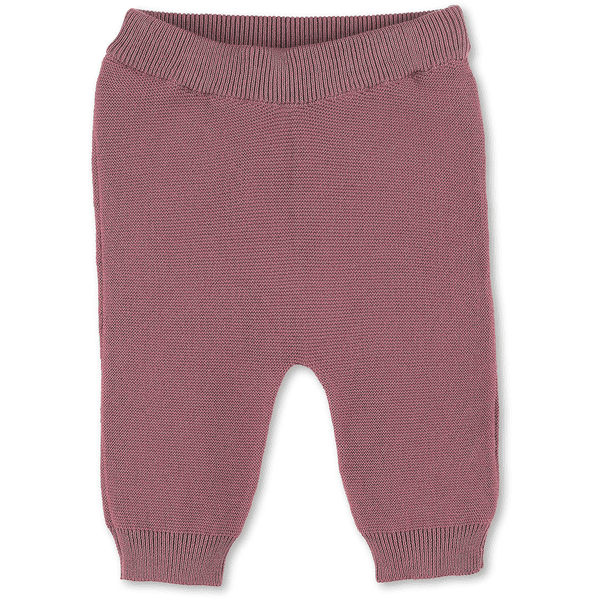 Sterntaler Pantalon en tricot cœur rose