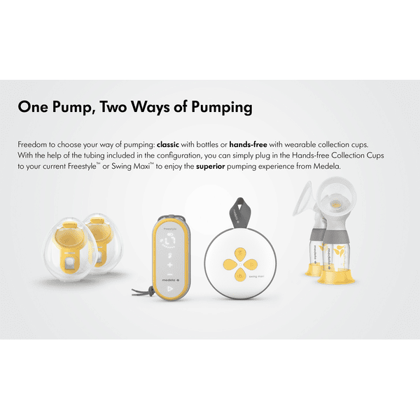 Medela Elektrische Doppel-Milchpumpe Swing Maxi + Doppelpumpset 