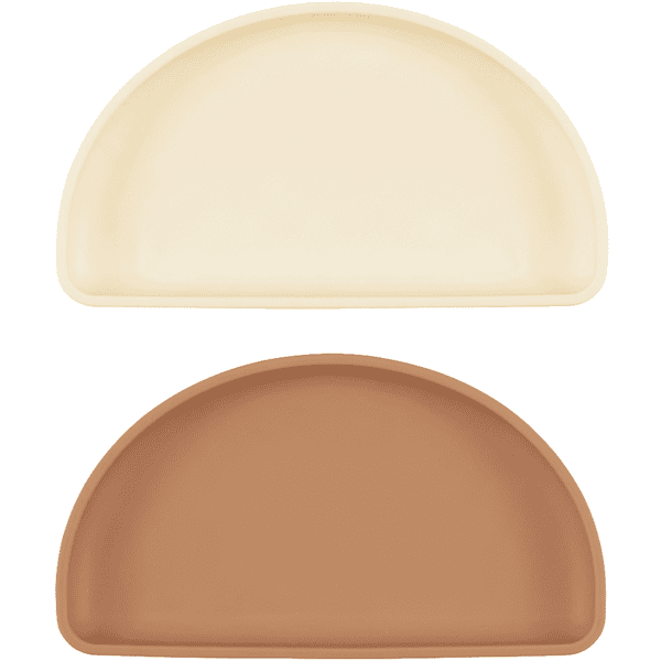 lille VILDE Assiettes pour enfants 2 pièces en beige/crème