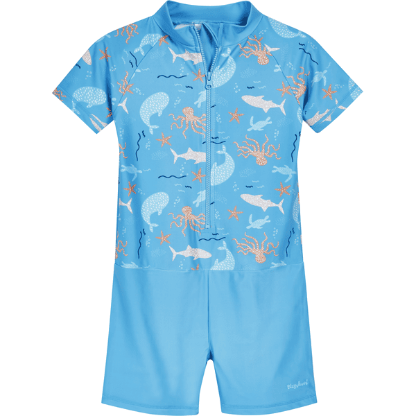 Playshoes  Protection UV Une pièce animaux marins turquoise
