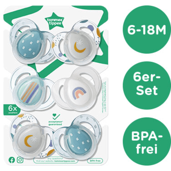 Tommee Tippee - Chupetes Ultra Light 0-6 Meses - 2 Unidades
