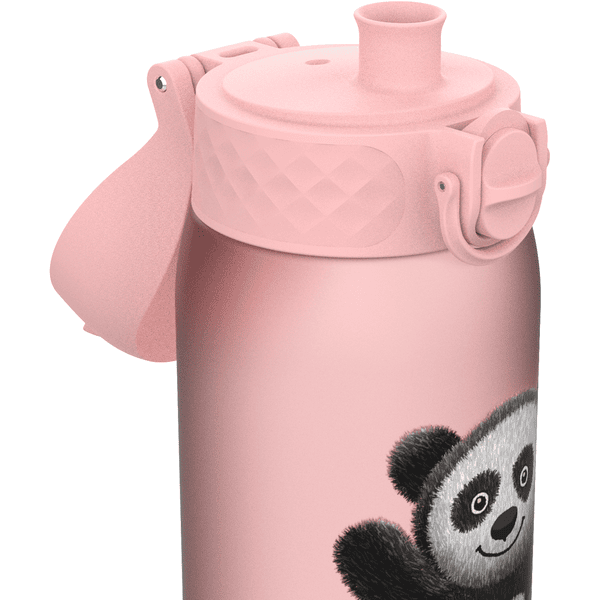 ion8 Botella de bebida infantil a prueba de fugas 350 m Panda / rosa 