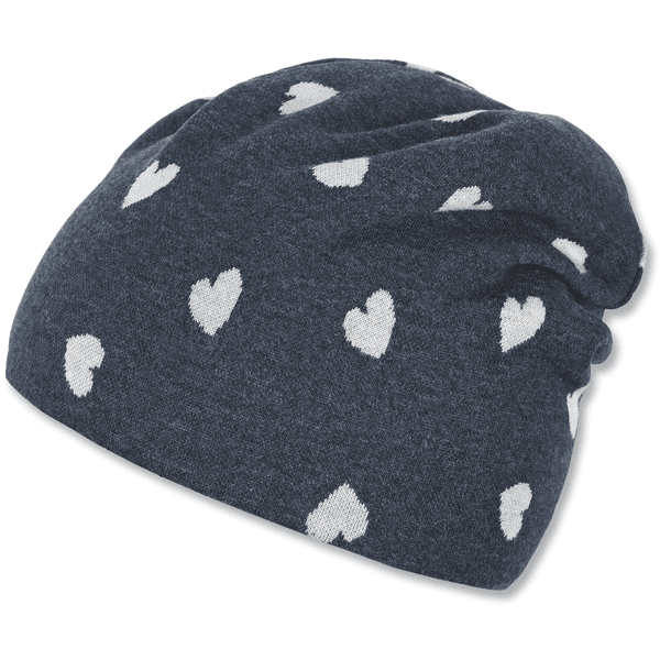 Sterntaler Slouch-Beanie blau melange