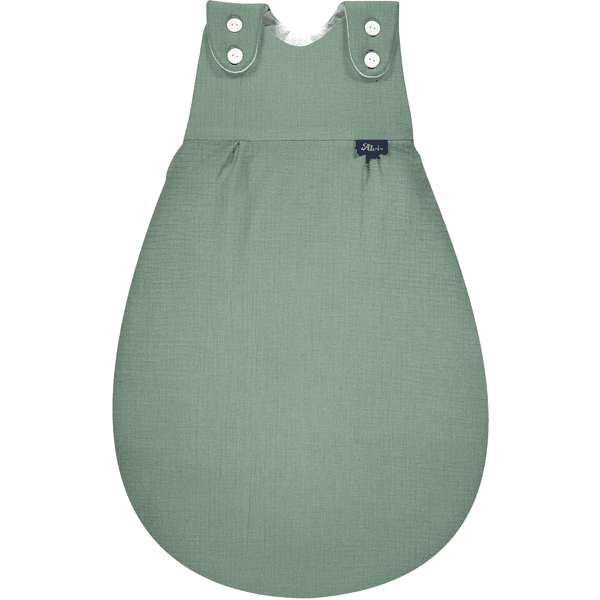 Alvi ® 4-Seasons Baby-Mäxchen bolsa exterior Mull verde granito