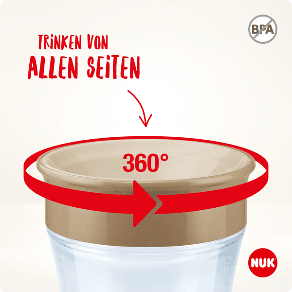 NUK Kubek niekapek Mini Magic Cup z ustnikiem 360° 160ml - Ceny i opinie 