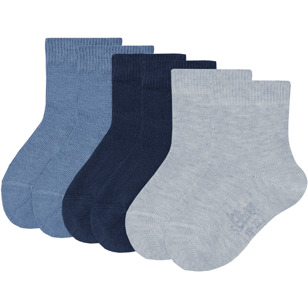 Camano chaussettes bébé pack de 3 blue