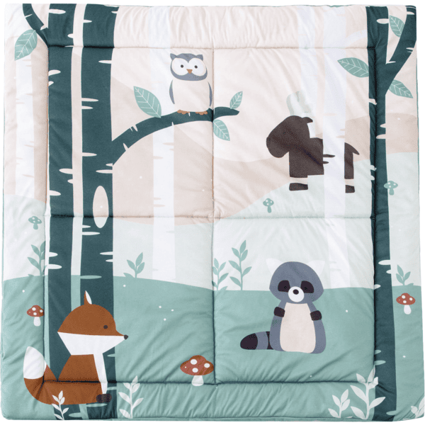 Little Big Friends Tapis d'éveil patchwork forêt