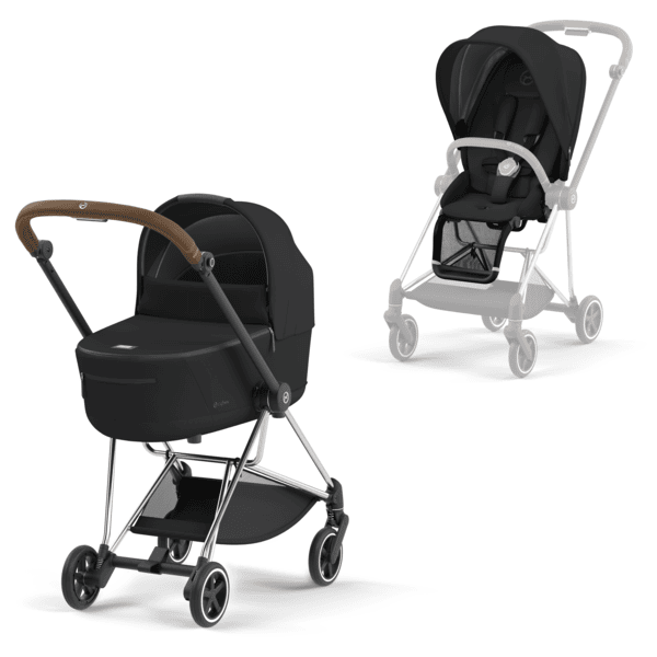 cybex PLATINUM Kombikinderwagen New Mios Chrome Brown Deep Black