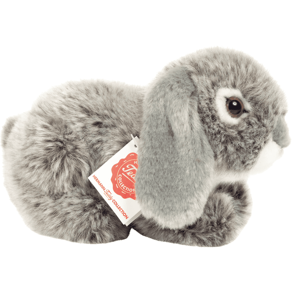 Anima - Peluche lapin bélier couché gris, Livraison Gratuite 24/48h