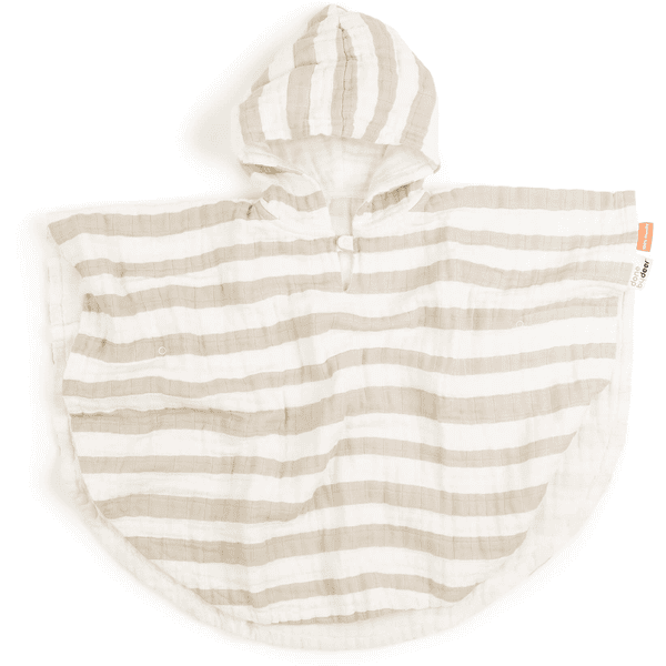 Done by Deer™ Poncho de bain enfant Stripes sand
