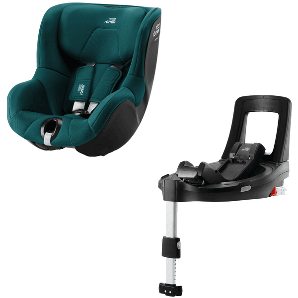 Britax Römer Reboarder Dualfix 3 i-Size Atlantic Green inklusive Flex Base iSENSE