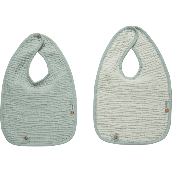 bébé jou® Slabbetje 2-pack Puur Cotton Green 
