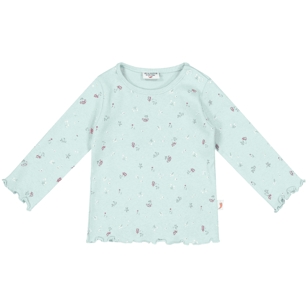 SALT AND PEPPER Langarmshirt Flowers soft mint