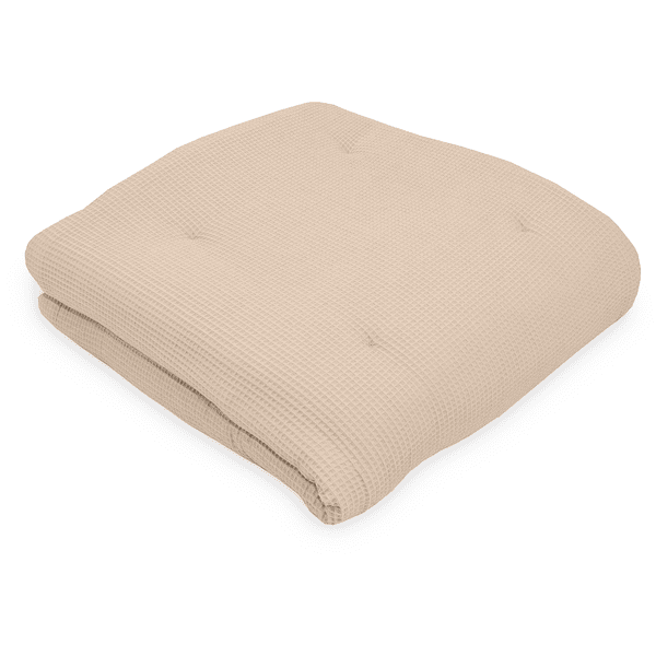 Ullenboom Tapis d'éveil et matelas de parc bébé piqué gaufré sable 120x120 cm