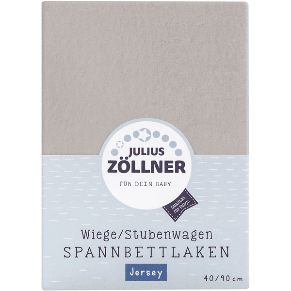 JULIUS ZÖLLNER Spannbetttuch Jersey für Wiege taupe