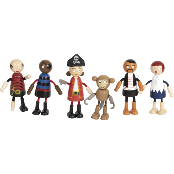 small foot® Figurines pliables pirates bois
