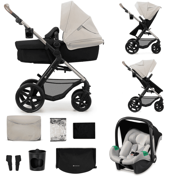 Kinderkraft Kombikinderwagen 3 in 1 MOOV 2 GREY