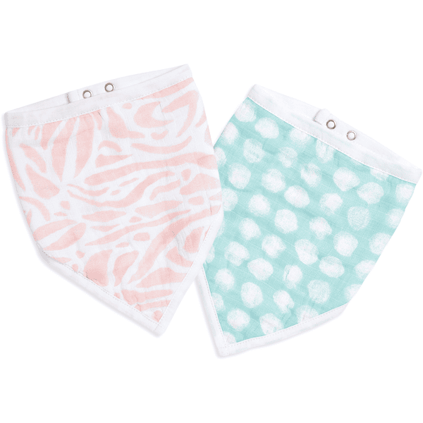 aden + anais™ essentials Baumwoll-Musselin-Bandana / Lätzchen tropicalia 2er Pack