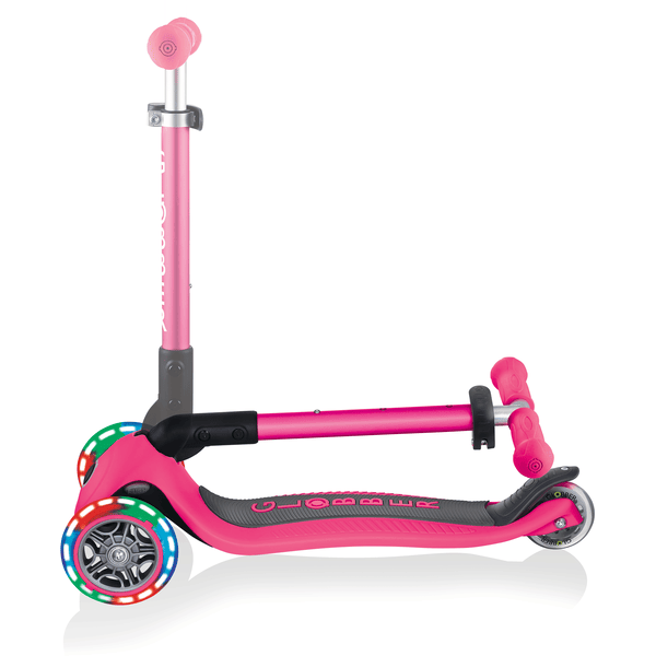 GLOBBER PATINETE PRIMO PLEGABLE DE LUCES ROSA