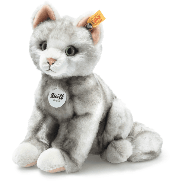 Nuttig Tien jaar Maak leven Steiff Filou kat, grijs getipt | pinkorblue.be