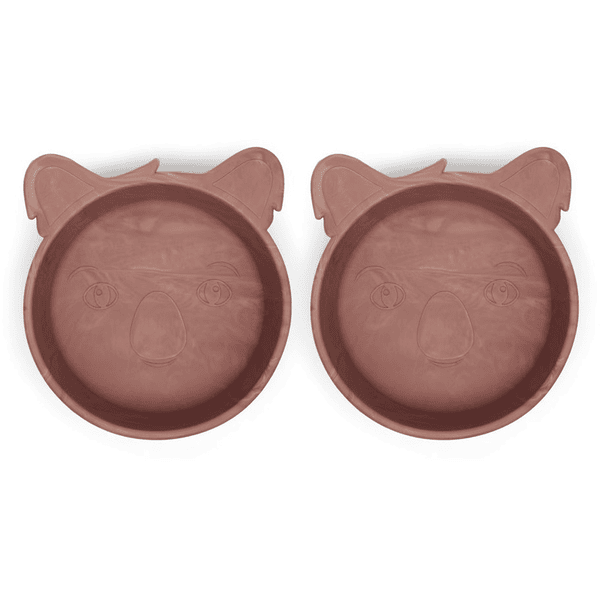Nuuroo Ciotola in silicone Alex Koala 2 pezzi, Mix rosso