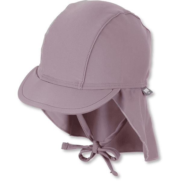 Sterntaler Gorra con protección para el cuello de color morado pálido