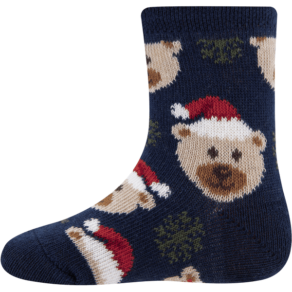 Ewers Socken Xmas Bär navy 