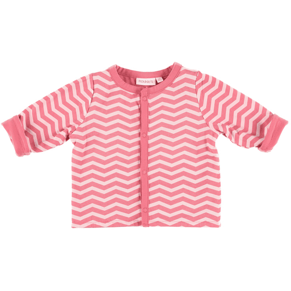 noukie´s Girls Cardigan Cocon a righe, rosa/bianco