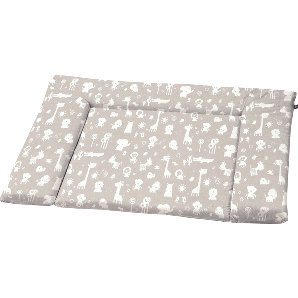 Alvi® Wickelauflage Zootiere taupe 70 x 85 cm