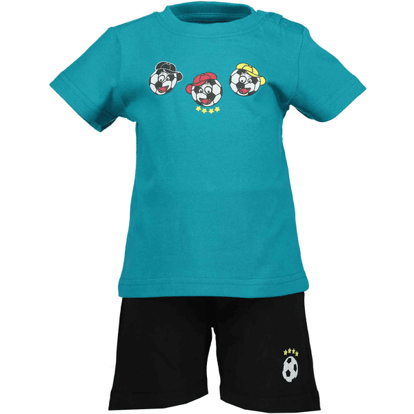 BLUE SEVEN Boys 2er Set T-Shirt + Capri Hose Lagune