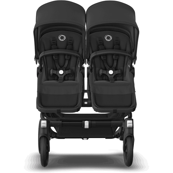 bugaboo Zwillingswagen Donkey 5 Twin Complete Black Midnight Black