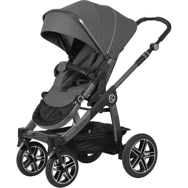 Hartan Kinderwagen Racer GTX mit Handbremse Casual Collection little penguin (910) Gestellfarbe platin 