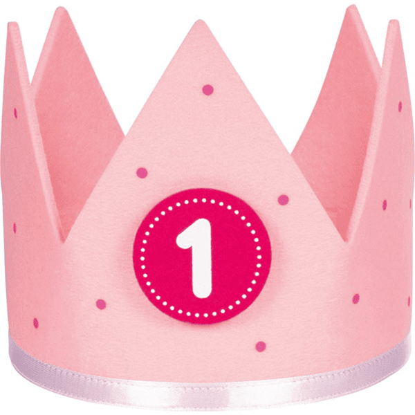 goki Corona de cumpleaños rosa