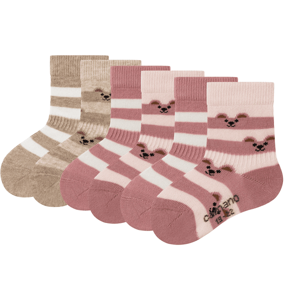 Camano Baby Socken 6er-Pack rose