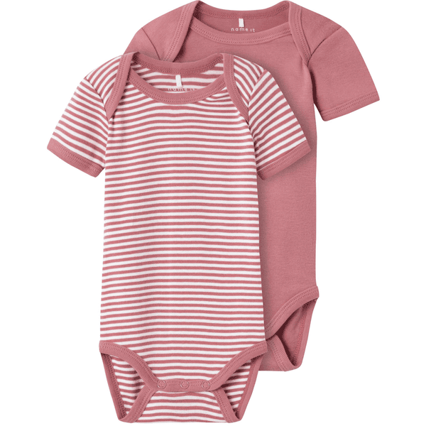 name it Lyhythihainen bodysuit 2-pack Mesa Rose