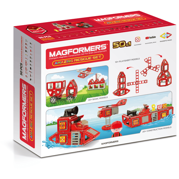 JEU DE CONSTRUCTION MAGNÉTIQUE WESMAG 50 pièces