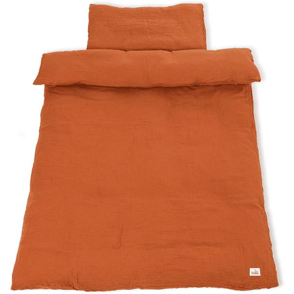 Pinolino Ropa de cama de muselina 100 x 135 cm roja