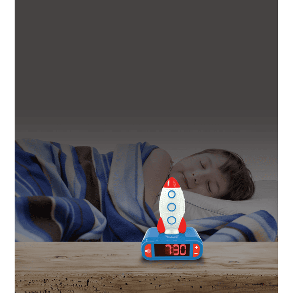 LEXIBOOK Réveil enfant veilleuse 3D fusée