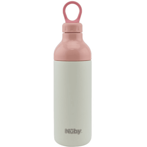 Botella Nûby Free Flow acero inoxidable 600ml a partir de 4 años