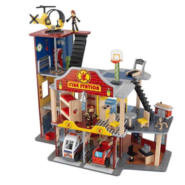 Kidkraft ® Brandweerkazerne Deluxe pinkorblue.nl