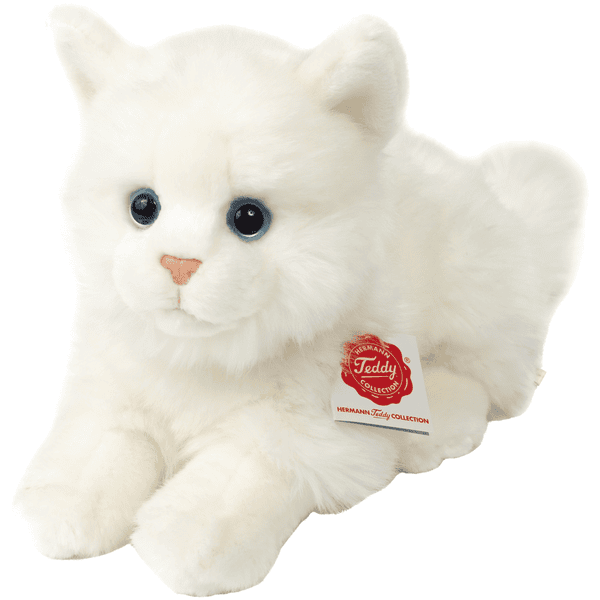 Teddy HERMANN ® Cat British Shorthair hvid, 20 cm