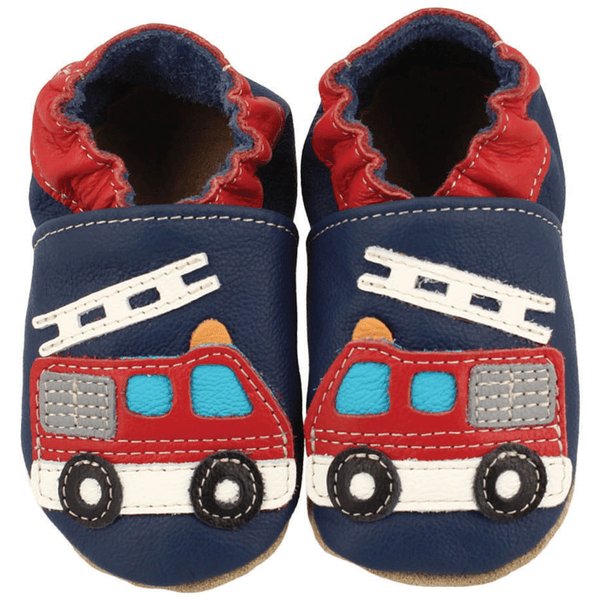 Beck zapatos para gatear camión de bomberos azul oscuro