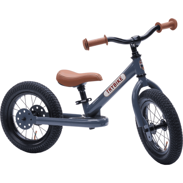 Trybike Draisienne enfant 2 roues acier gris