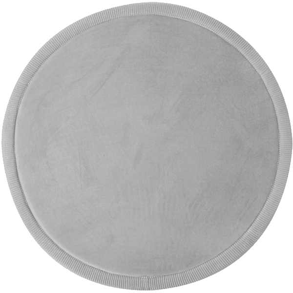 Hakuna Matte Alfombra de juego de terciopelo para bebé ⌀120 cm, gris