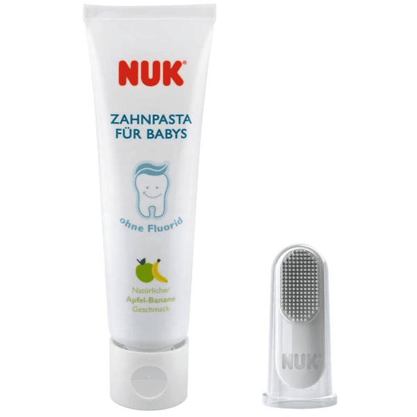 NUK Set de cuidado bucal crema dental de bebé 40ml + cepillo de dientes