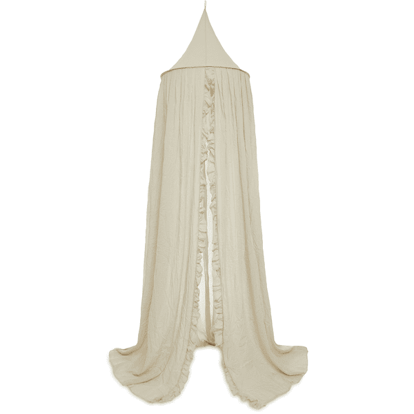 jollein Baldakinsäng Vintage 245cm ruffle nougat