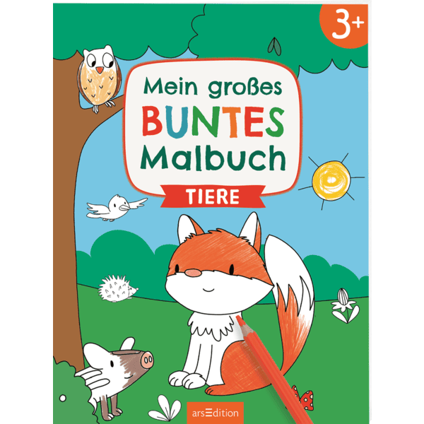 arsEdition Mein großes buntes Malbuch - Tiere